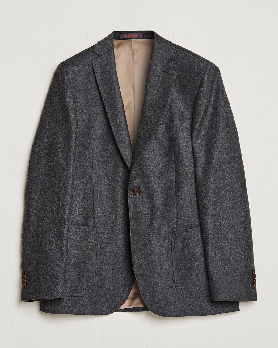Homme | Blazers | Morris | Archie Flannel Blazer Grey