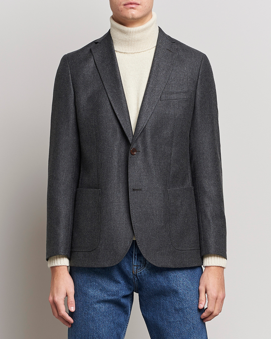 Homme | Blazers | Morris | Archie Flannel Blazer Grey