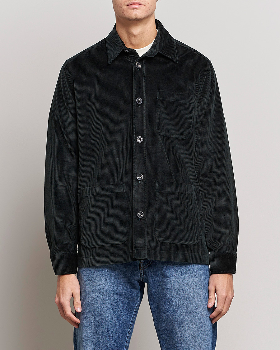 Homme | Chemises | Morris | Heaton Corduroy Shirt Jacket Olive