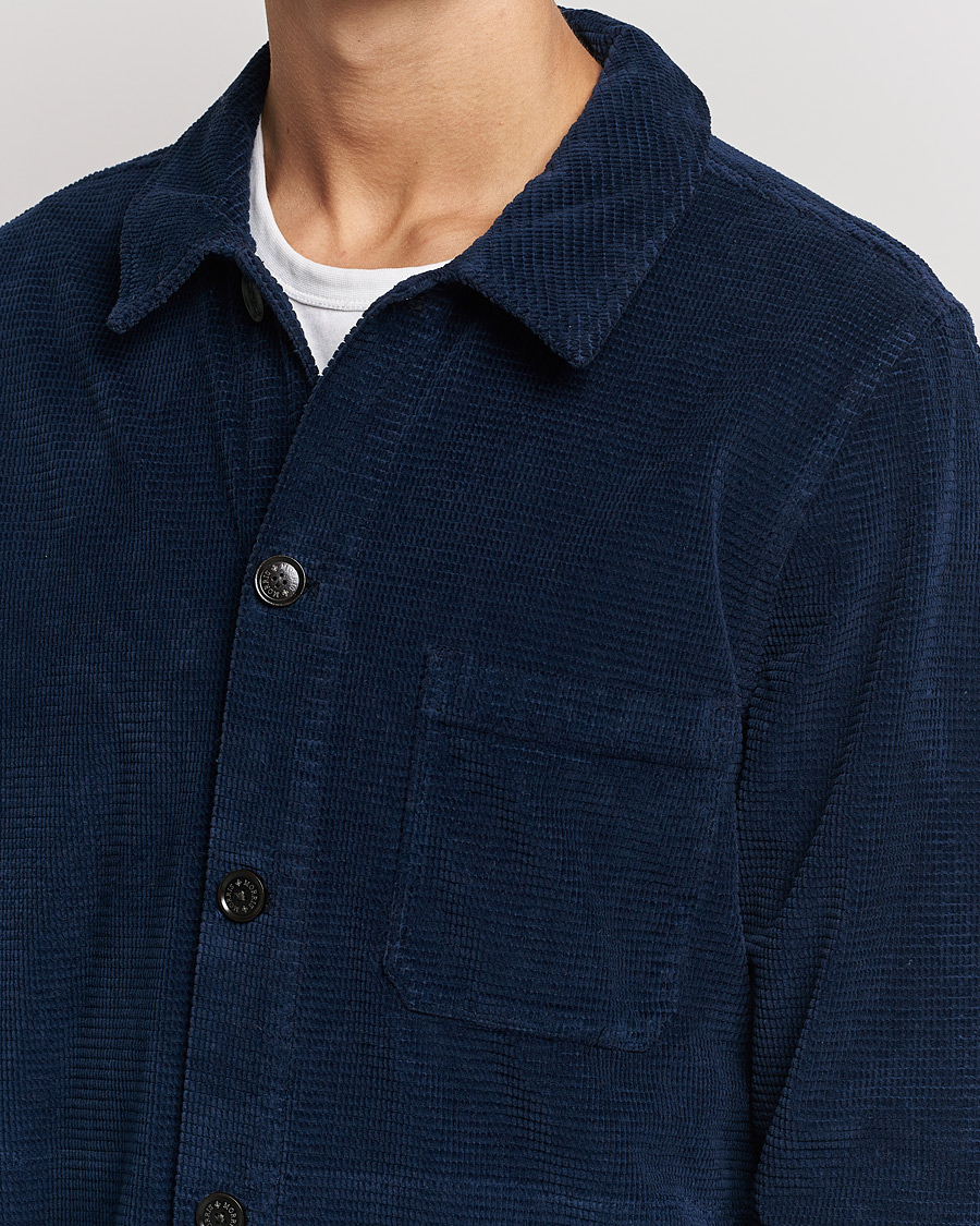 Heren | Overhemden | Morris | Criss Cuts Corduroy Shirt Jacket Blue