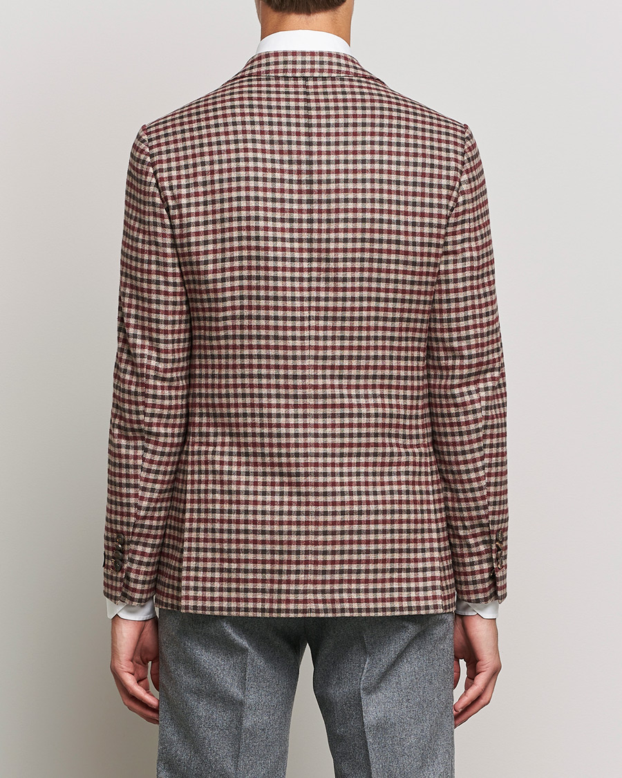 Heren | Blazers | Morris Heritage | Keith Tartan Cotton/Cashmere Blazer Brown