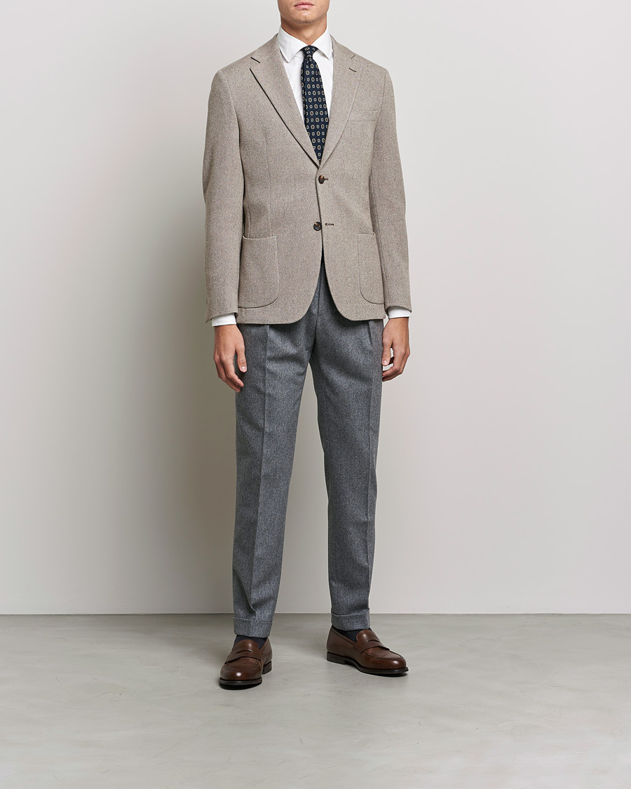Homme | Blazers | Morris Heritage | Mike Cashmere Blazer Khaki