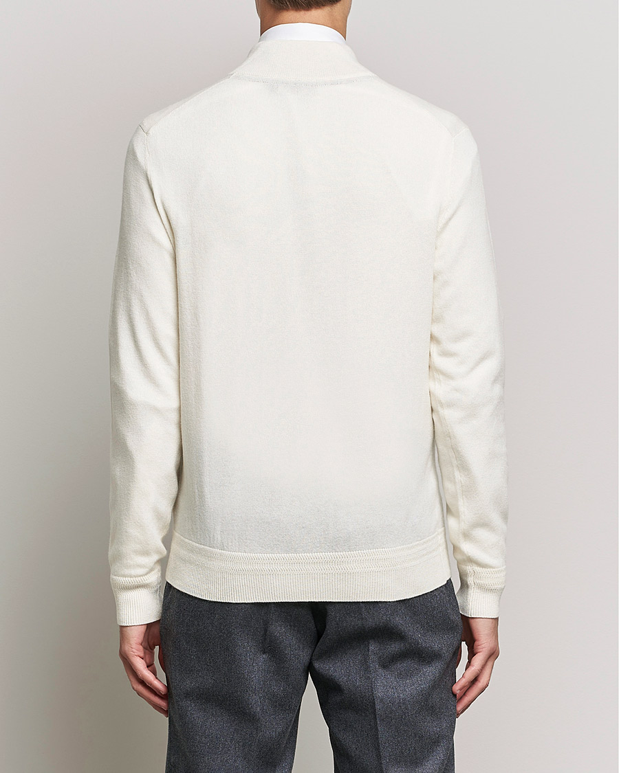 Homme | Pulls Et Tricots | Morris Heritage | Dalton Wool/Cashmere Half Zip Off White