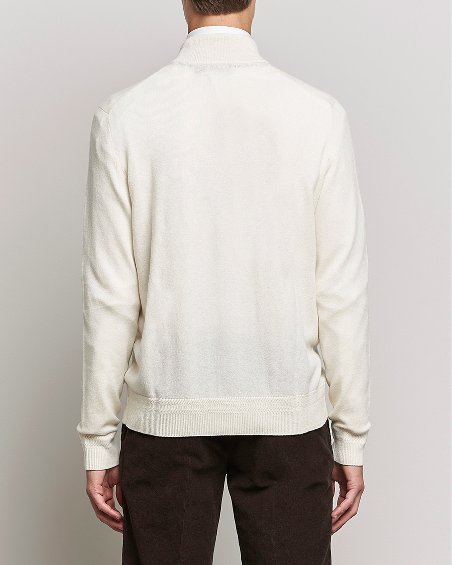 Homme | Pulls Et Tricots | Morris Heritage | Dalton Wool/Cashmere Full Zip Off White