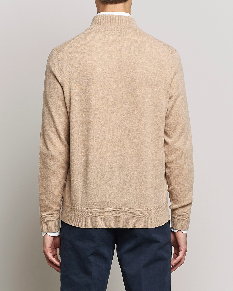 Homme | Pulls Et Tricots | Morris Heritage | Dalton Wool/Cashmere Full Zip Camel