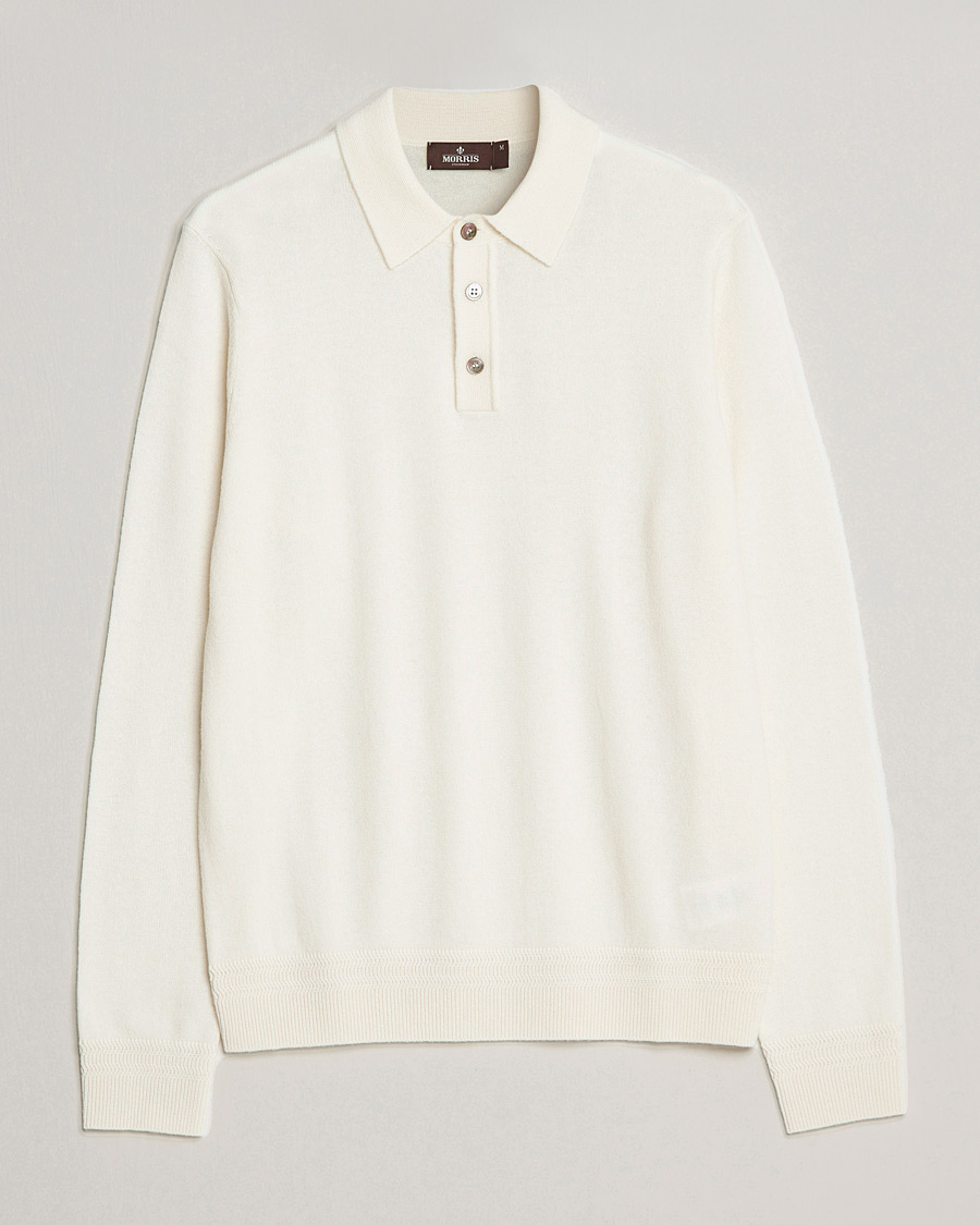 Homme | Pulls Et Tricots | Morris Heritage | Dalton Wool/Cashmere Polo Off White