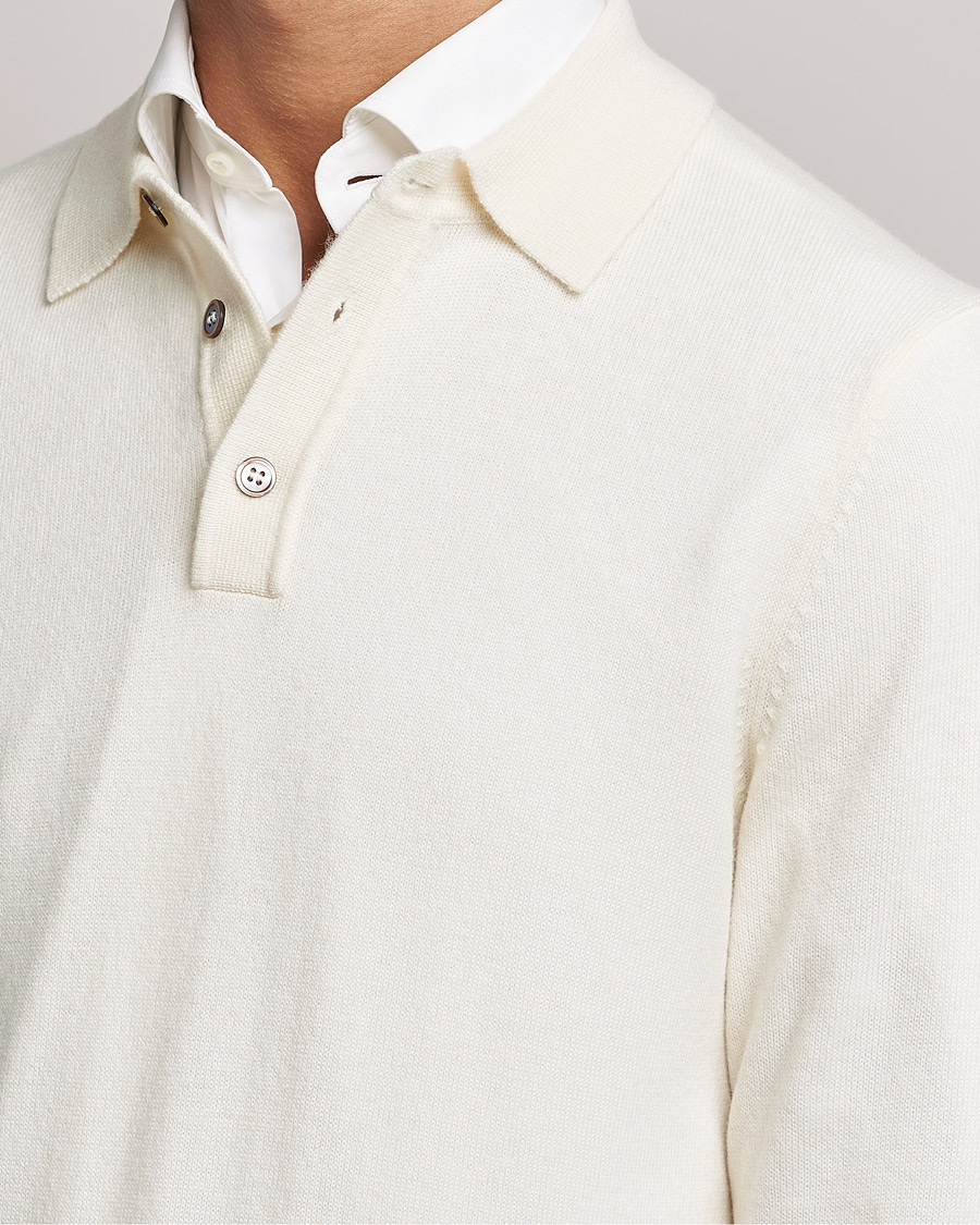 Homme | Pulls Et Tricots | Morris Heritage | Dalton Wool/Cashmere Polo Off White