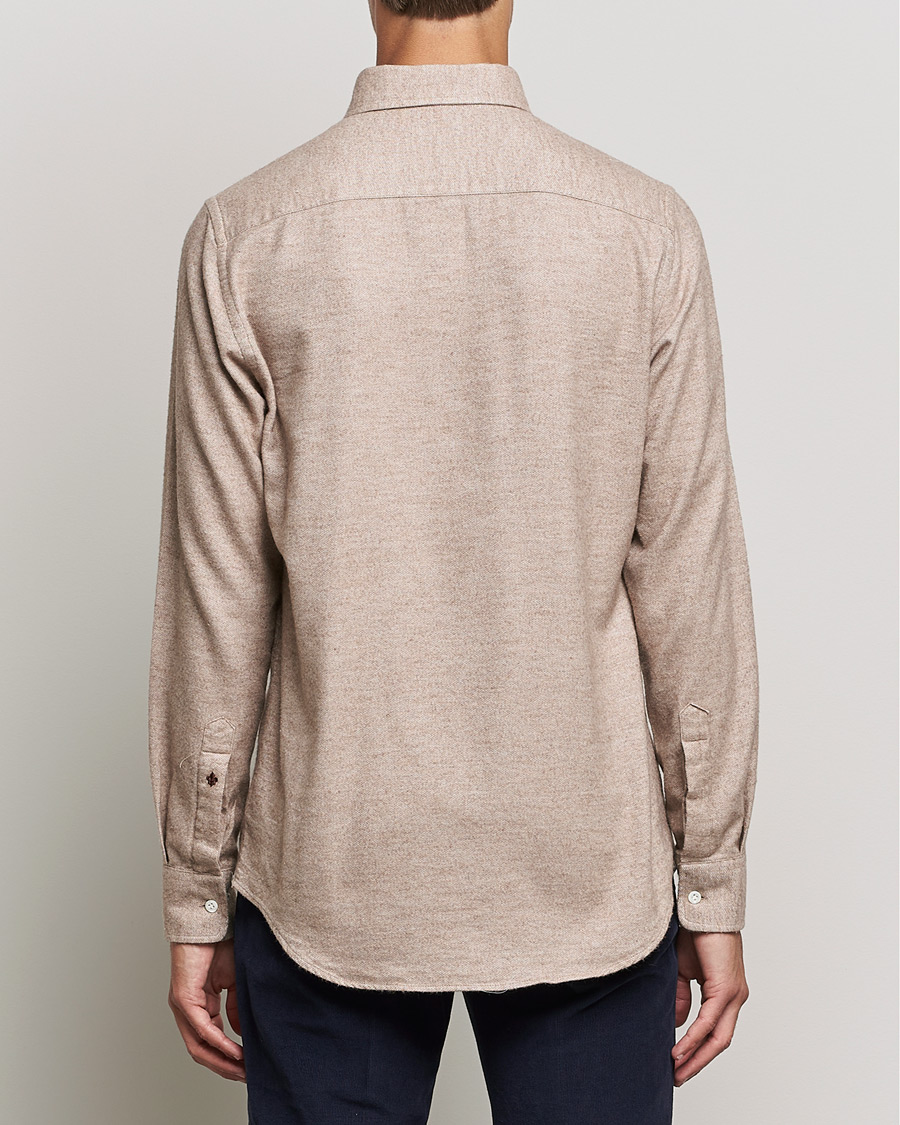 Homme | Chemises | Morris Heritage | Button Down Flannel Shirt Brown