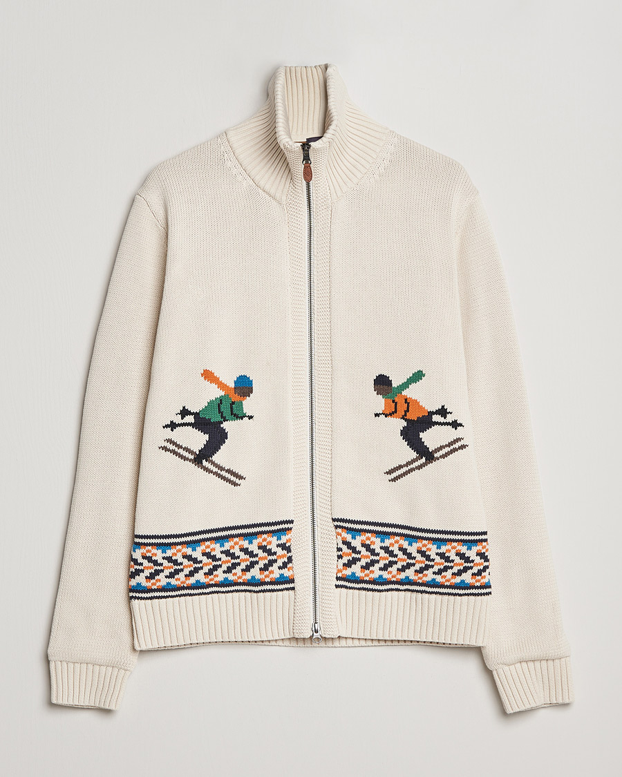 Homme | Pulls Et Tricots | Morris | Clyde Full Zip Cardigan Off White