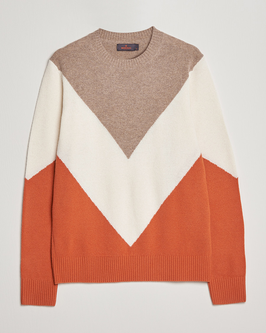 Homme | Pulls Et Tricots | Morris | Novello Crew Neck Orange