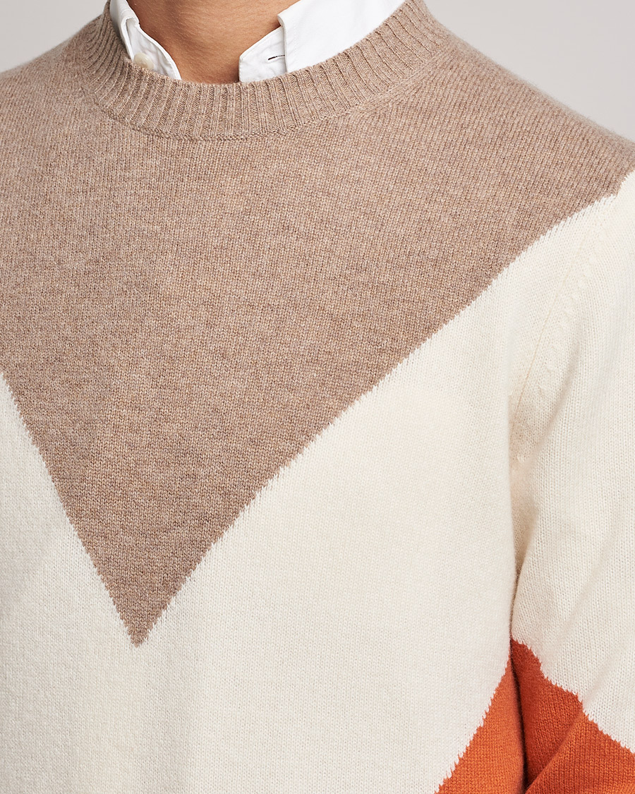 Homme | Pulls Et Tricots | Morris | Novello Crew Neck Orange