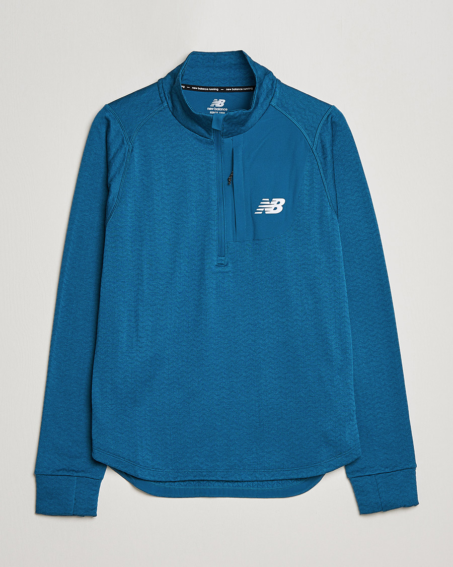 Homme | Pulls Et Tricots | New Balance Running | Heat Grid Half Zip Dark Moonstone