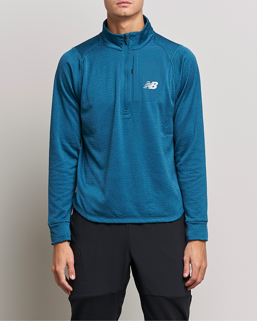 Homme | Pulls Et Tricots | New Balance Running | Heat Grid Half Zip Dark Moonstone
