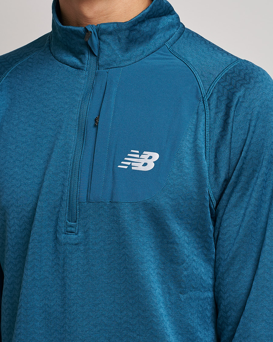 Homme | Pulls Et Tricots | New Balance Running | Heat Grid Half Zip Dark Moonstone