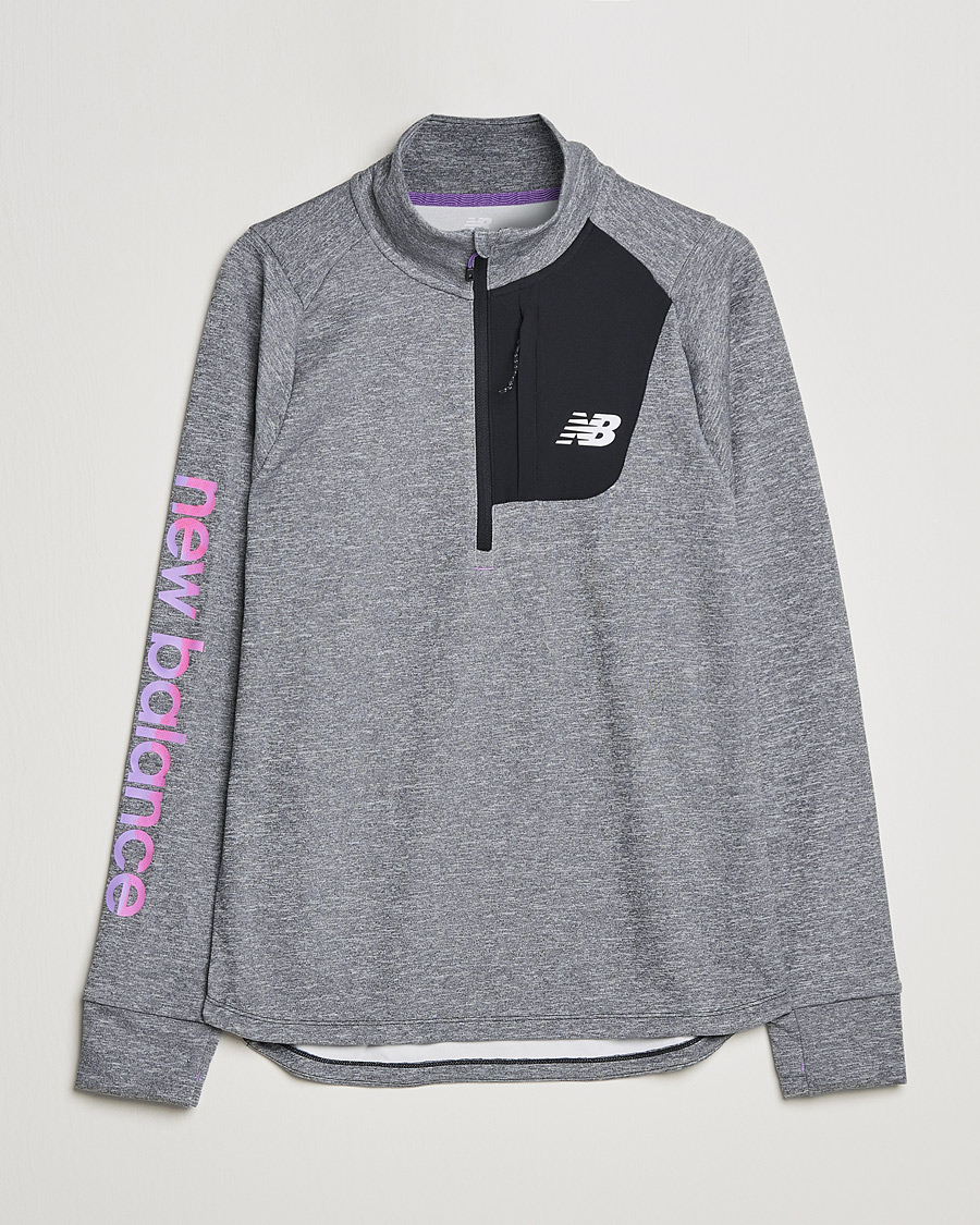 Homme | Pulls Et Tricots | New Balance Running | All-Terrain Half Zip Grey