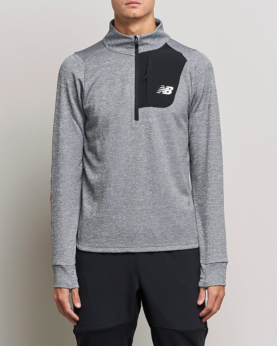 Homme | Pulls Et Tricots | New Balance Running | All-Terrain Half Zip Grey