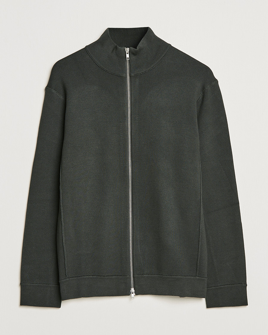 Homme | Pulls Et Tricots | NN07 | Luis Knitted Full-Zip Sweater Dark Army