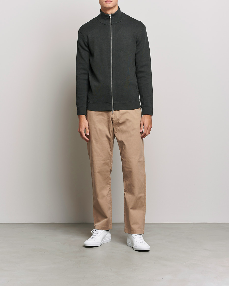Homme | Pulls Et Tricots | NN07 | Luis Knitted Full-Zip Sweater Dark Army