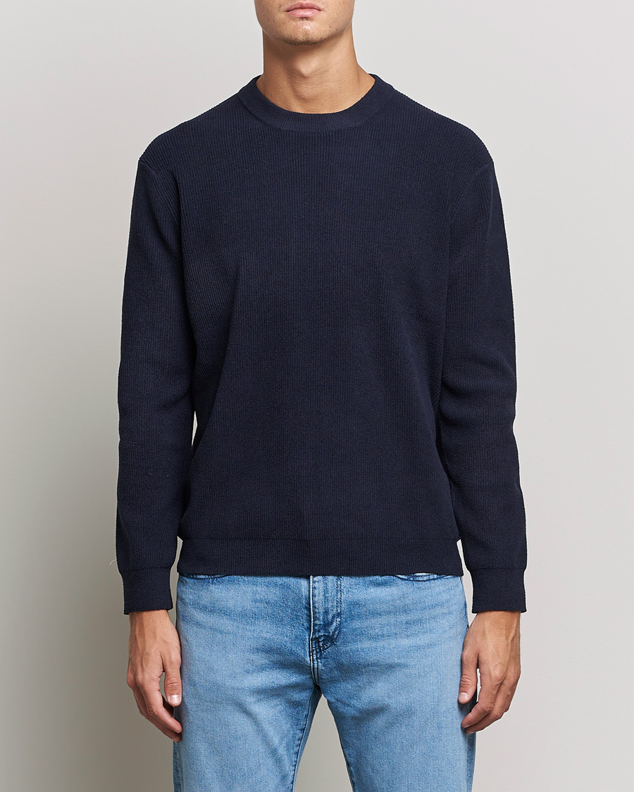 Homme | Pulls Et Tricots | NN07 | Danny Ribbed Knitted Sweater Navy