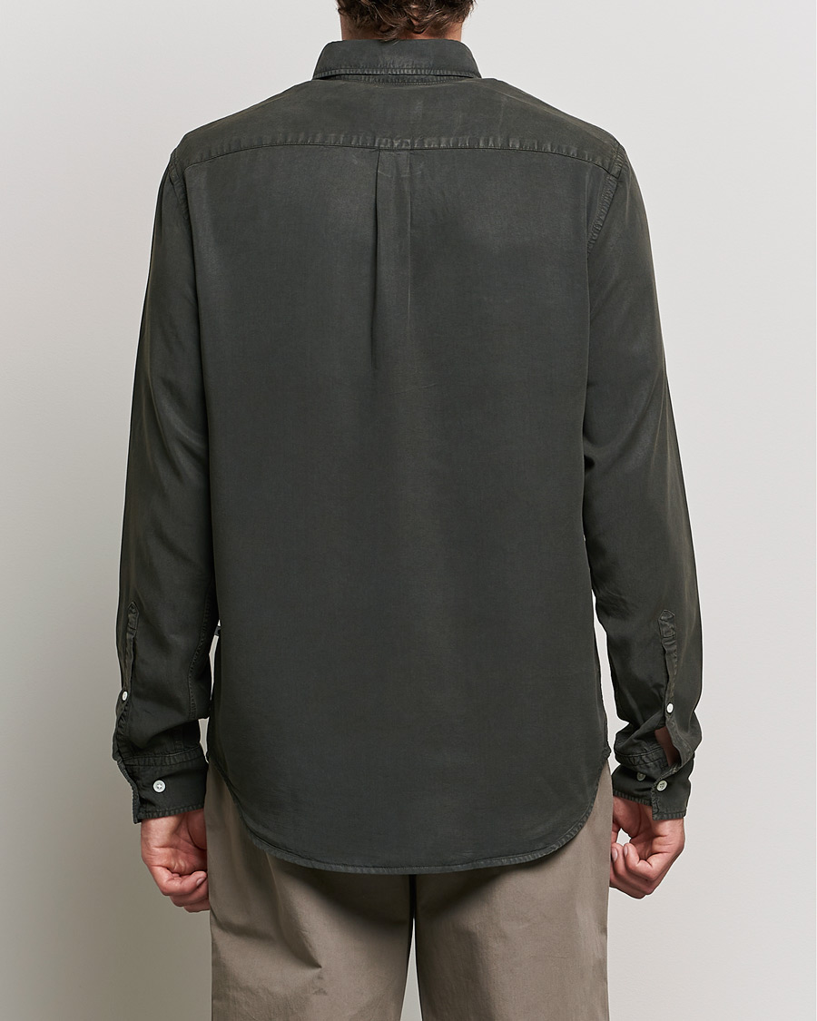 Heren | Overhemden | NN07 | Levon Tencel Shirt Dark Army