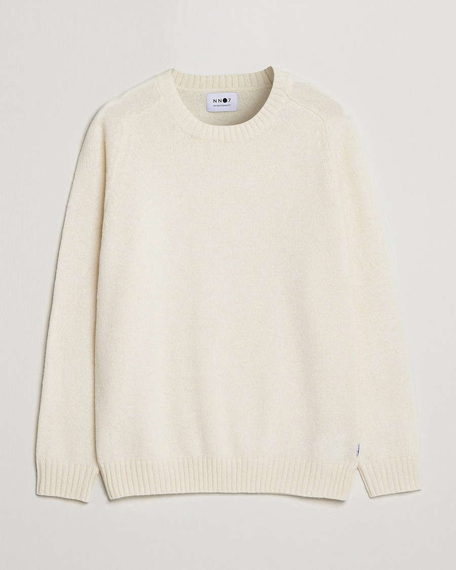 Homme | Pulls Et Tricots | NN07 | Nathan Brushed Crew Neck Ecru