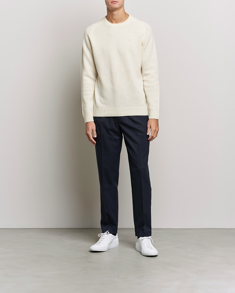Homme | Pulls Et Tricots | NN07 | Nathan Brushed Crew Neck Ecru