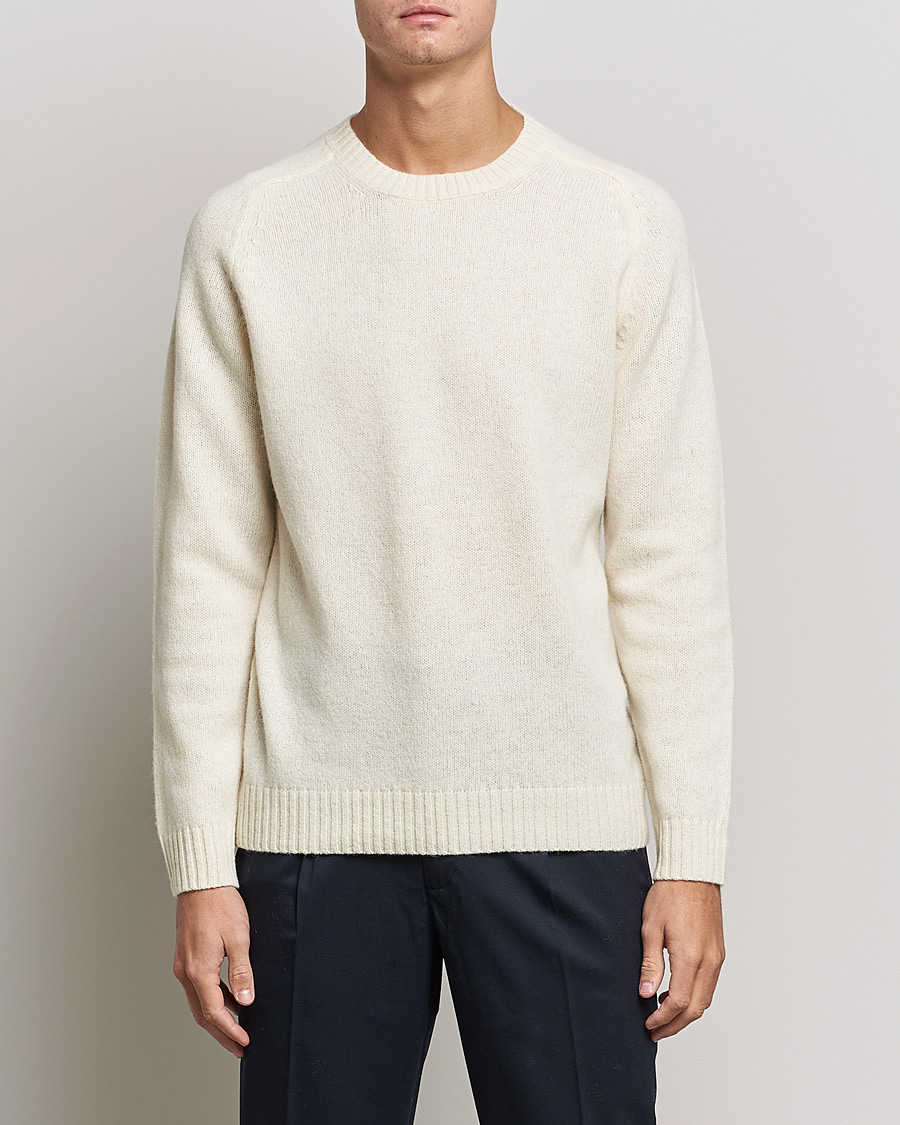 Homme | Pulls Et Tricots | NN07 | Nathan Brushed Crew Neck Ecru
