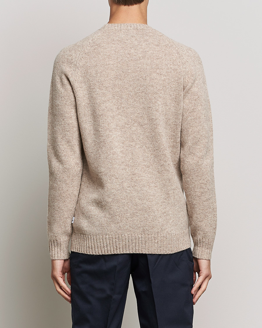 Homme | Pulls Et Tricots | NN07 | Nathan Brushed Crew Neck Khaki Melange