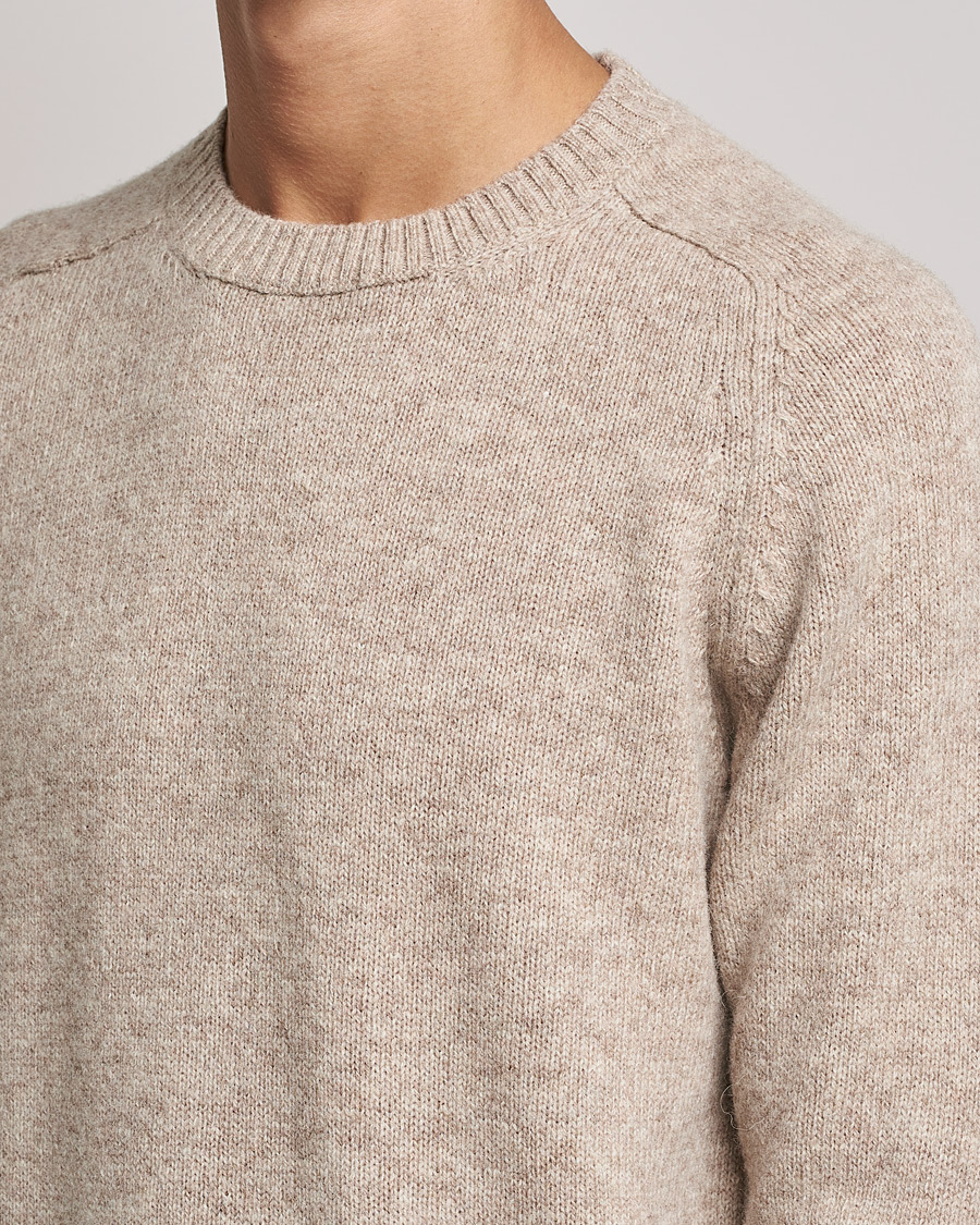 Homme | Pulls Et Tricots | NN07 | Nathan Brushed Crew Neck Khaki Melange