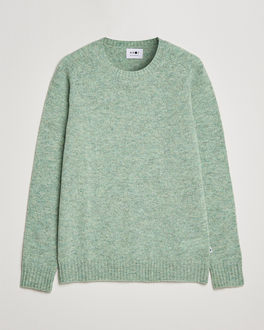 Heren | Truien | NN07 | Nathan Brushed Crew Neck Dusty Green