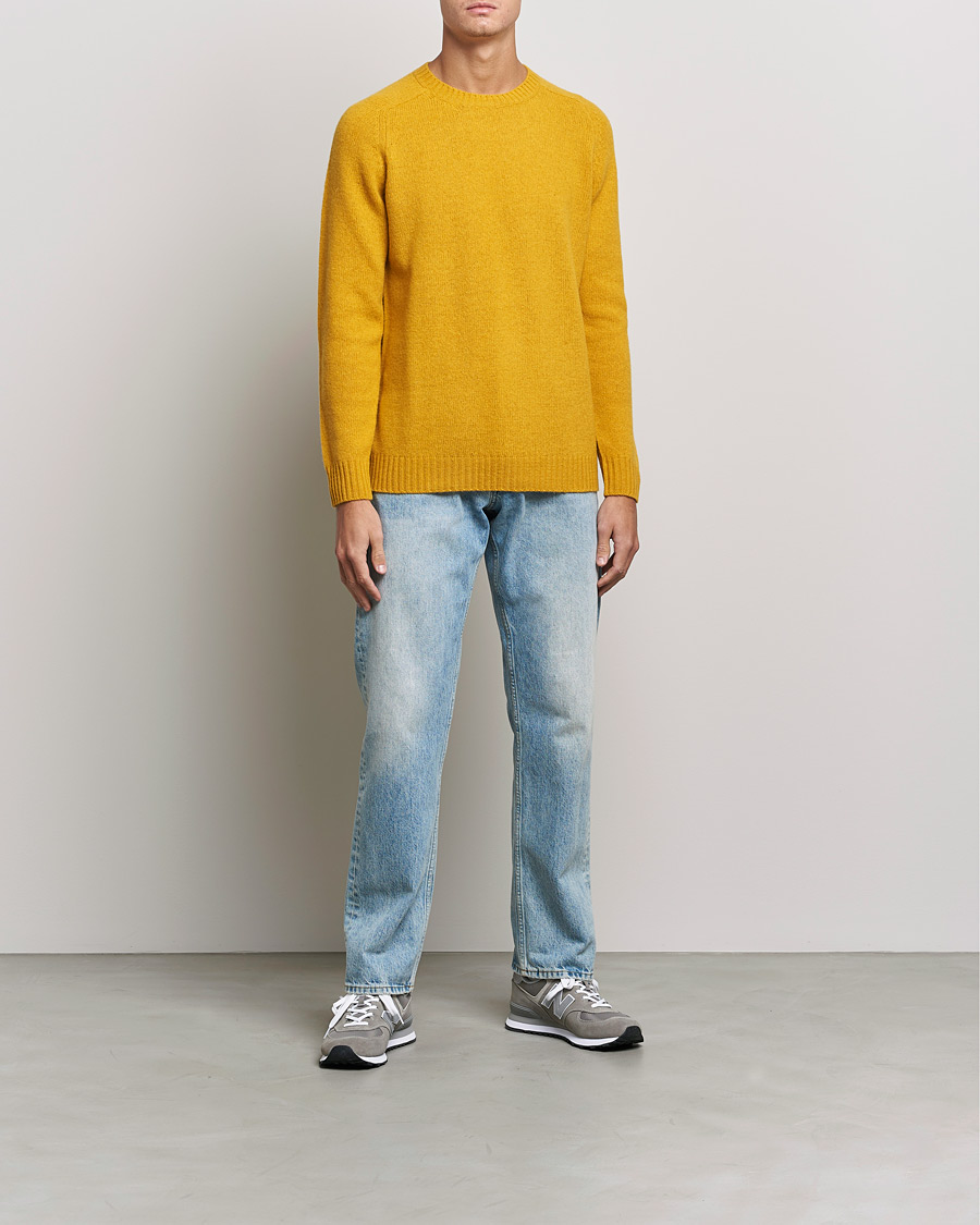 Homme | Pulls Et Tricots | NN07 | Nathan Brushed Crew Neck Yellow
