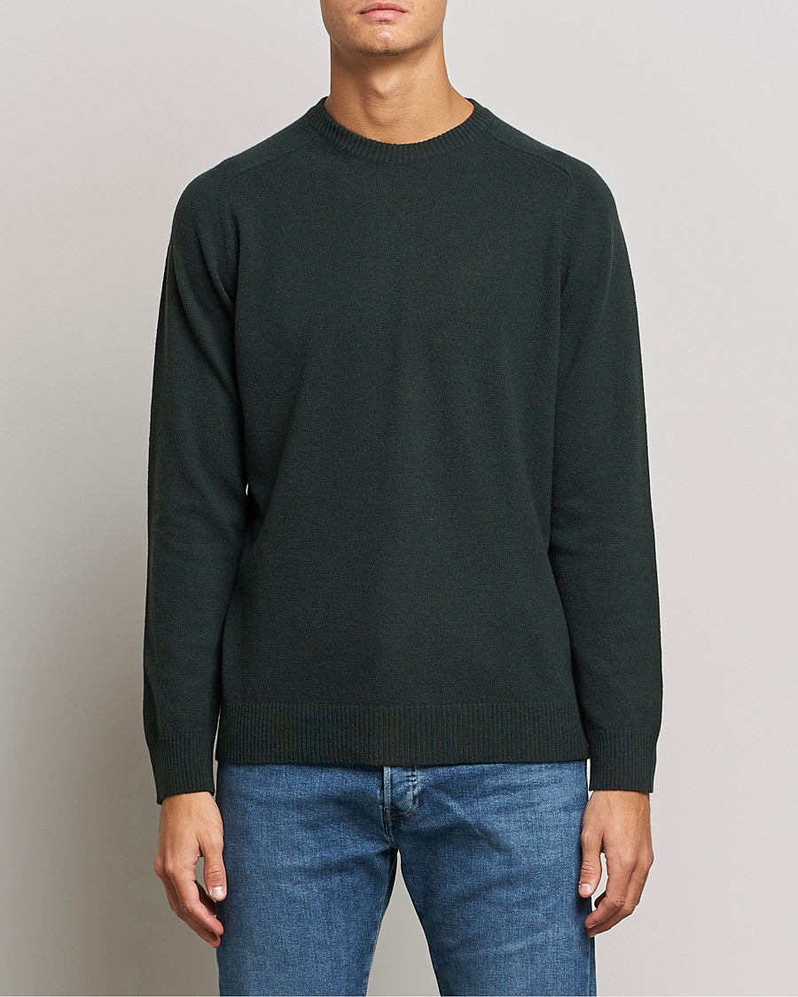 Heren | Truien | NN07 | Edward Lambswool Crew Neck Pullover Dark Army