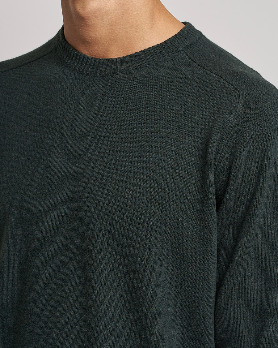 Heren | Truien | NN07 | Edward Lambswool Crew Neck Pullover Dark Army