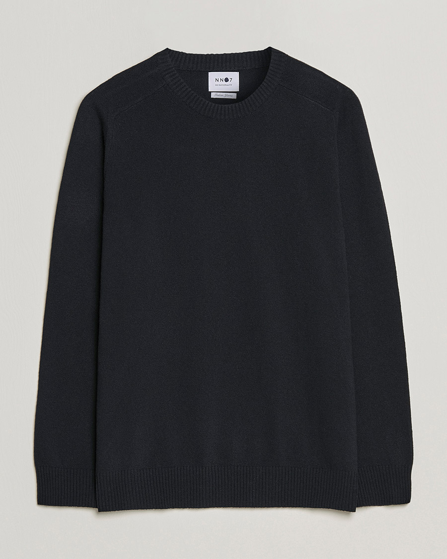 Heren | Truien | NN07 | Edward Lambswool Crew Neck Pullover Black