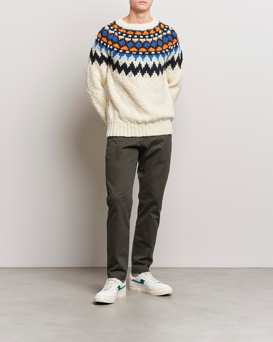 Heren | Broeken | NN07 | Theo Regular Fit Stretch Chinos Dark Army