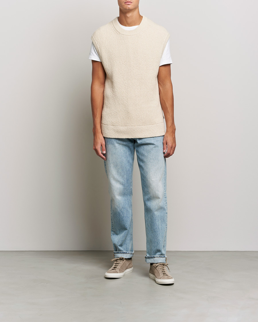 Homme | Pulls Et Tricots | NN07 | Jesse Ribbed Knited Vest Ecru