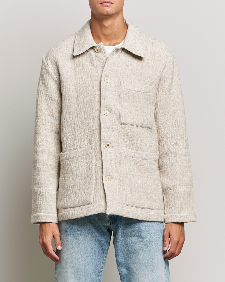 Heren | Overhemden | NN07 | Ibrahim Structured Overshirt Off White