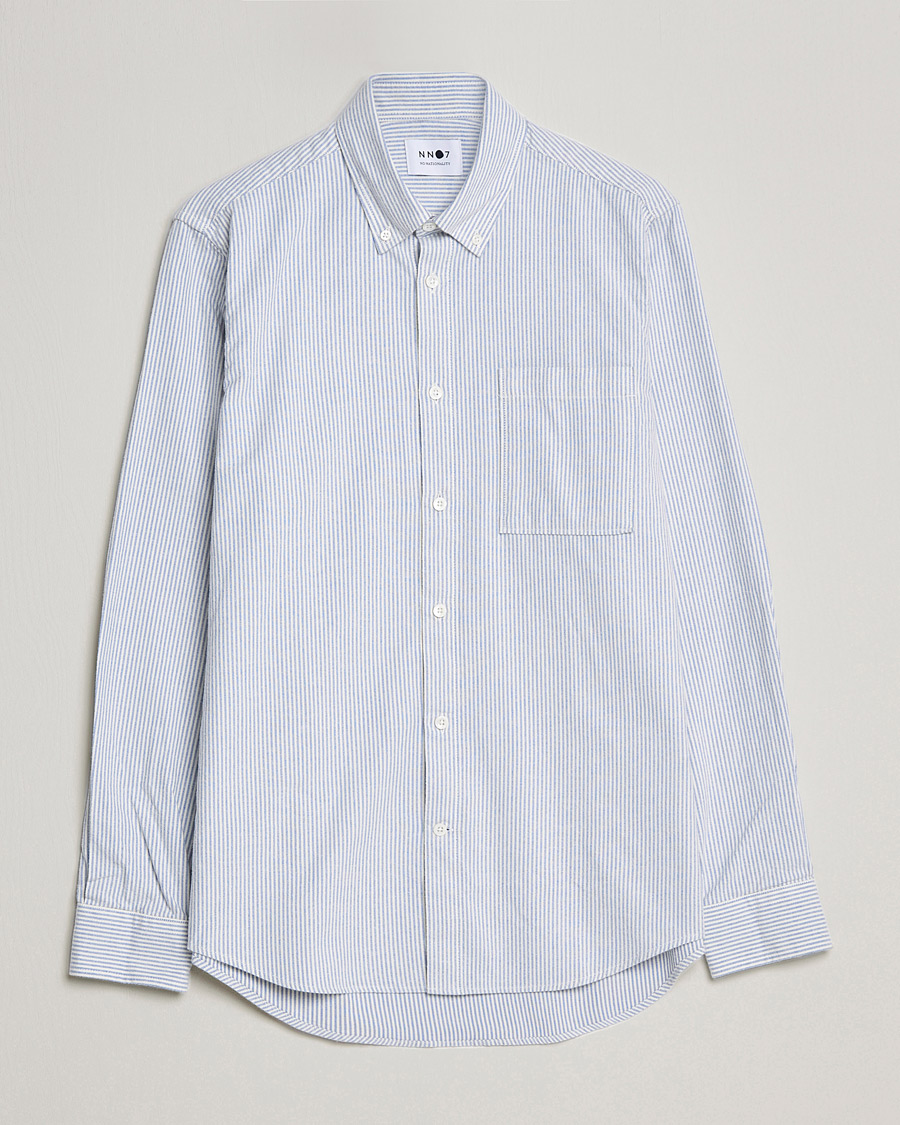 Heren | Overhemden | NN07 | Arne Oxford Shirt Blue/White