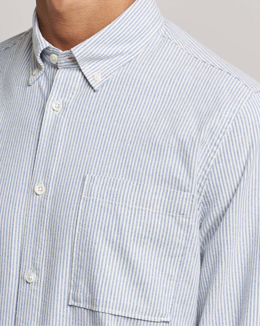 Heren | Overhemden | NN07 | Arne Oxford Shirt Blue/White