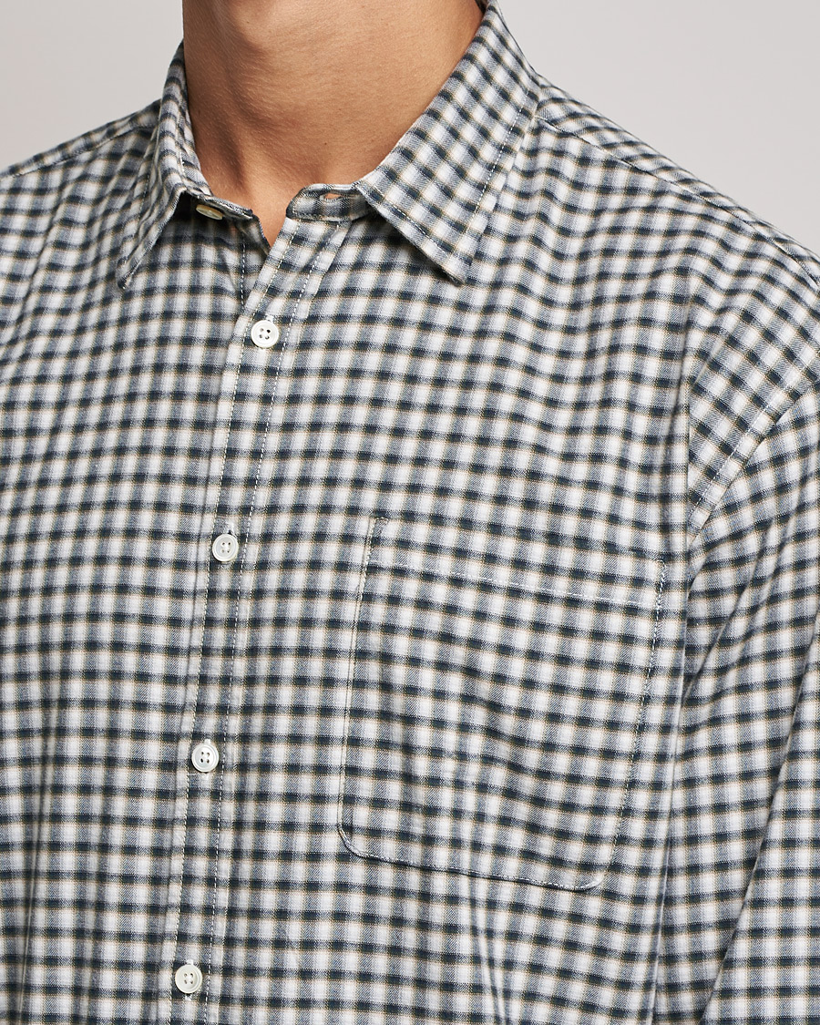 Homme | Chemises | NN07 | Deon Cotton Checked Shirt Black/White