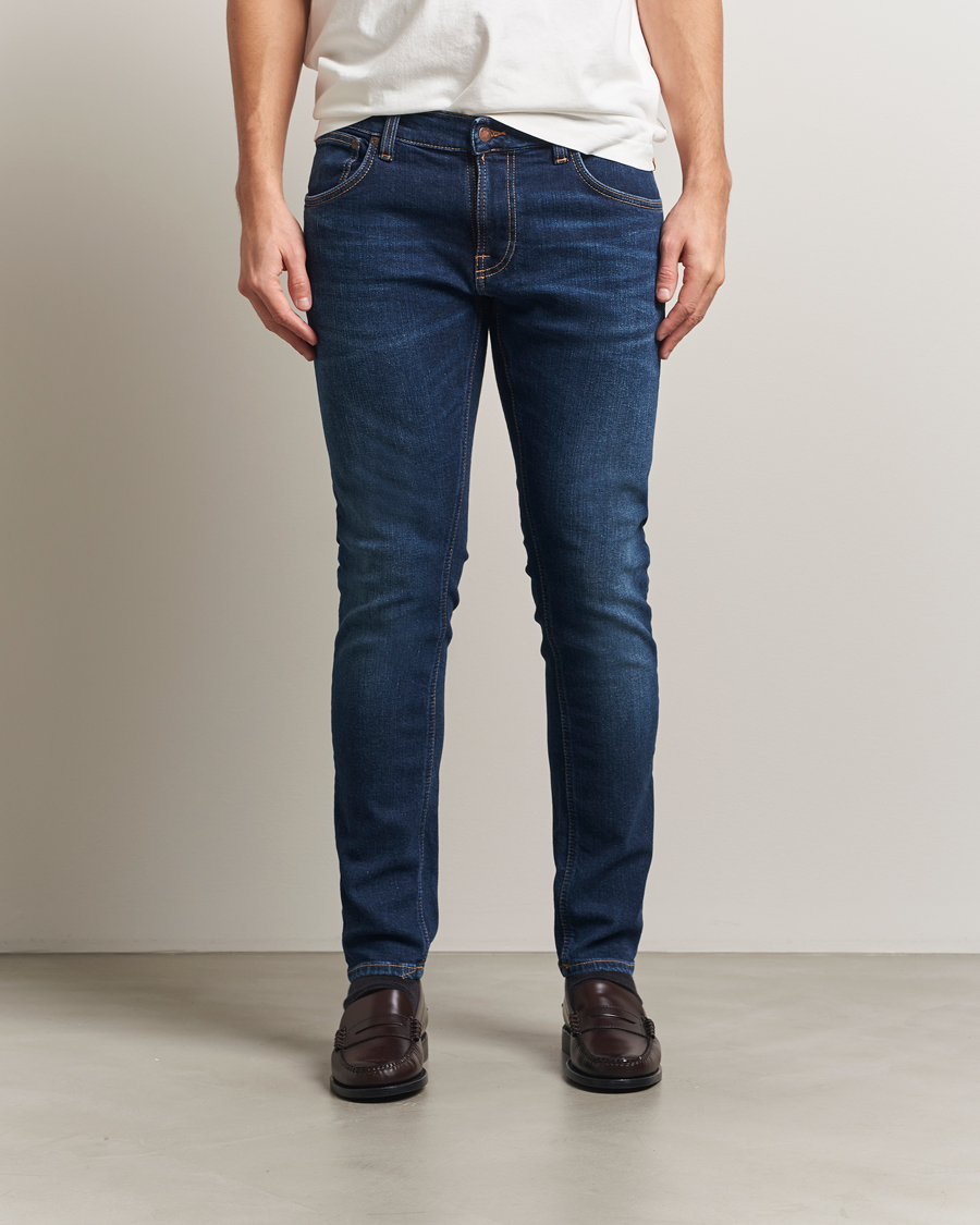 Homme | Jeans | Nudie Jeans | Tight Terry Jeans Dark Steel