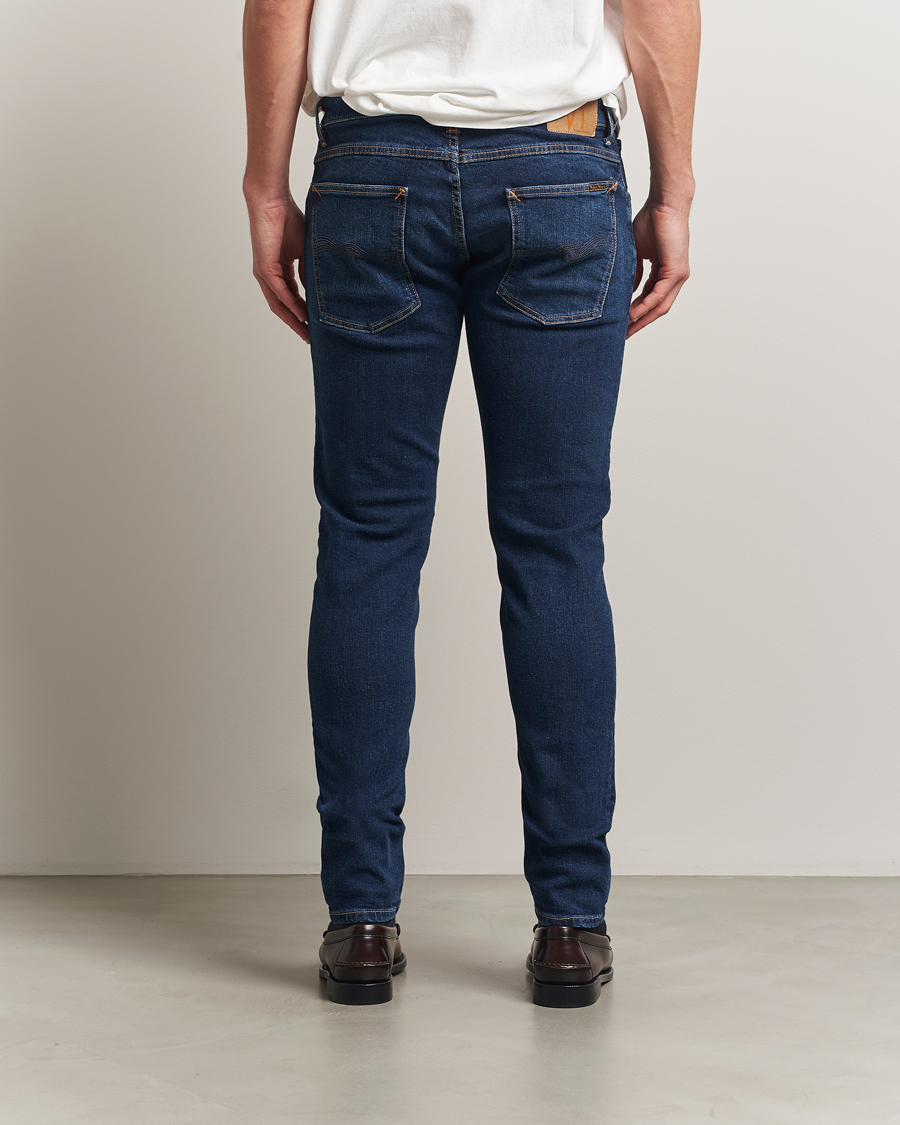 Heren | Jeans | Nudie Jeans | Tight Terry Jeans Dark Steel
