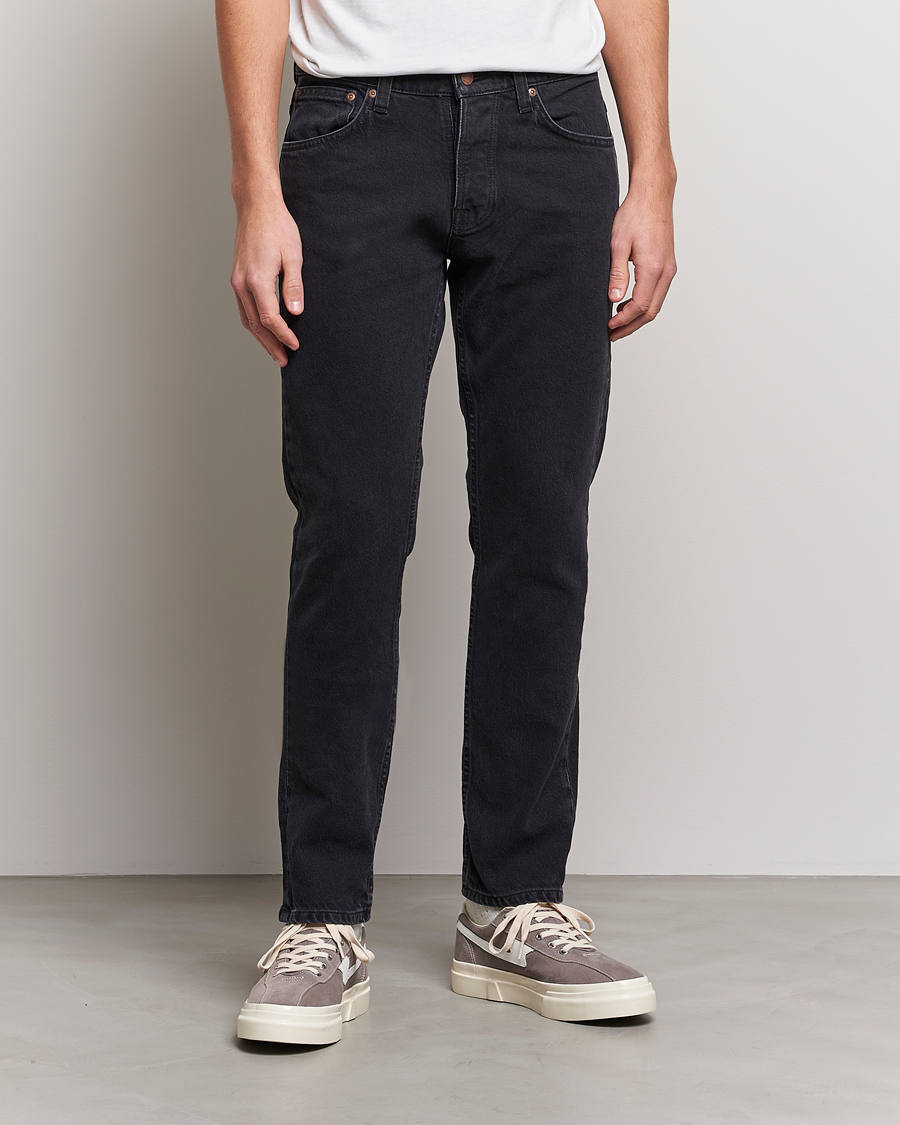 Heren | Jeans | Nudie Jeans | Grim Tim Organic Jeans Almost Black