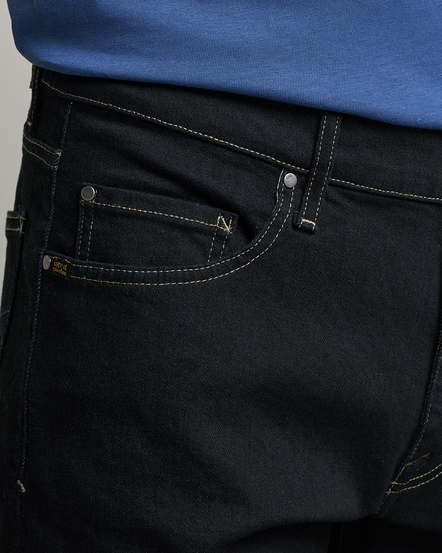 Homme | Jeans | Tiger of Sweden | Pistolero Stretch Cotton Jeans Black Blue