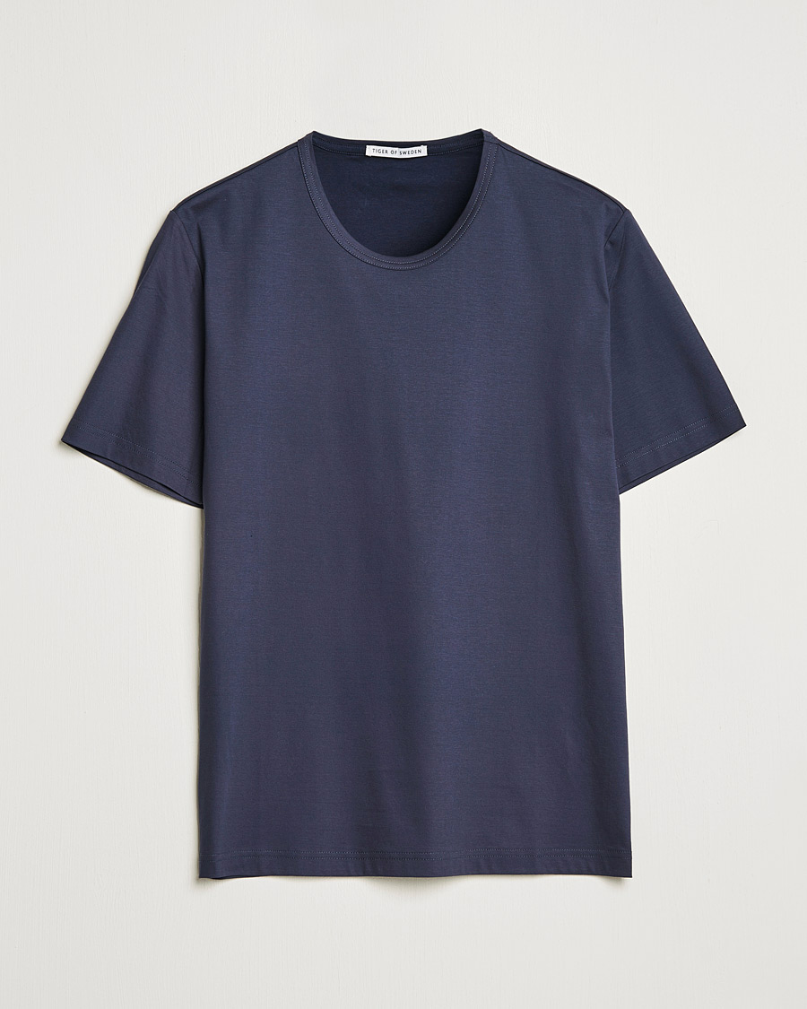 Homme | T-shirts | Tiger of Sweden | Olaf Mercerized Cotton Tee Light Ink
