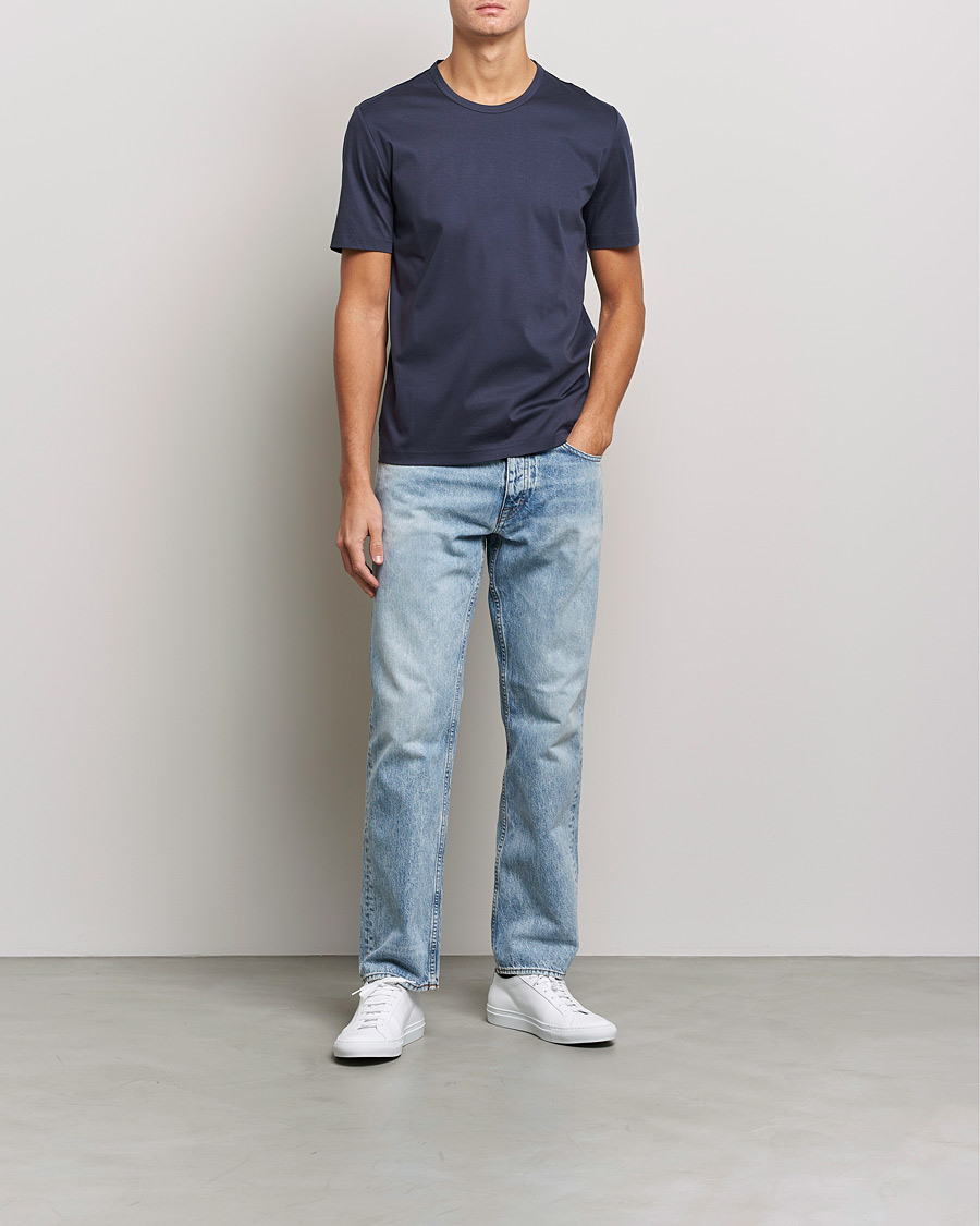 Homme | T-shirts | Tiger of Sweden | Olaf Mercerized Cotton Tee Light Ink