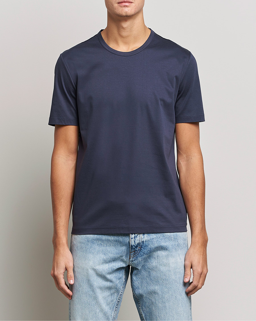 Homme | T-shirts | Tiger of Sweden | Olaf Mercerized Cotton Tee Light Ink