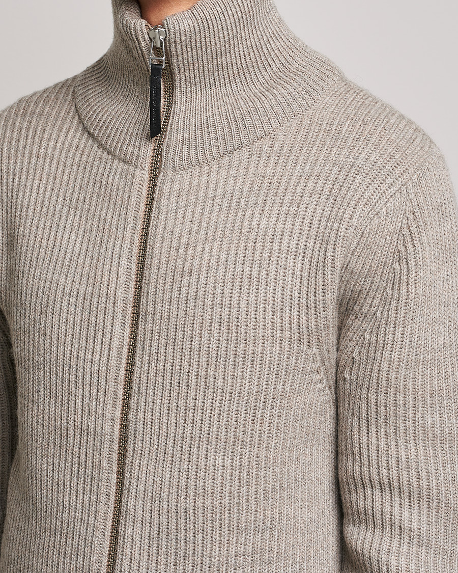 Homme | Pulls Et Tricots | Tiger of Sweden | Nyman Wool Zip Cardigan Moon Stone