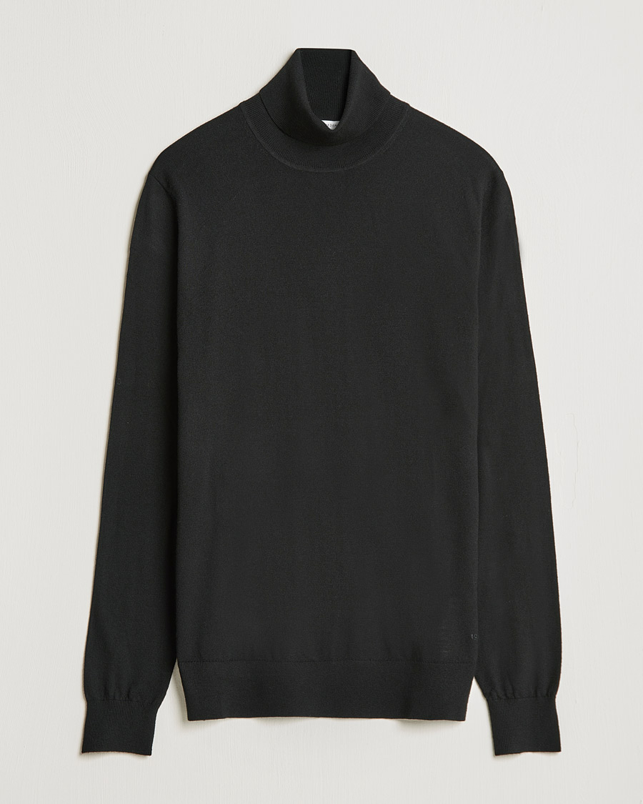 Homme | Pulls Et Tricots | Tiger of Sweden | Neville Extra Fine Merino Polo Black
