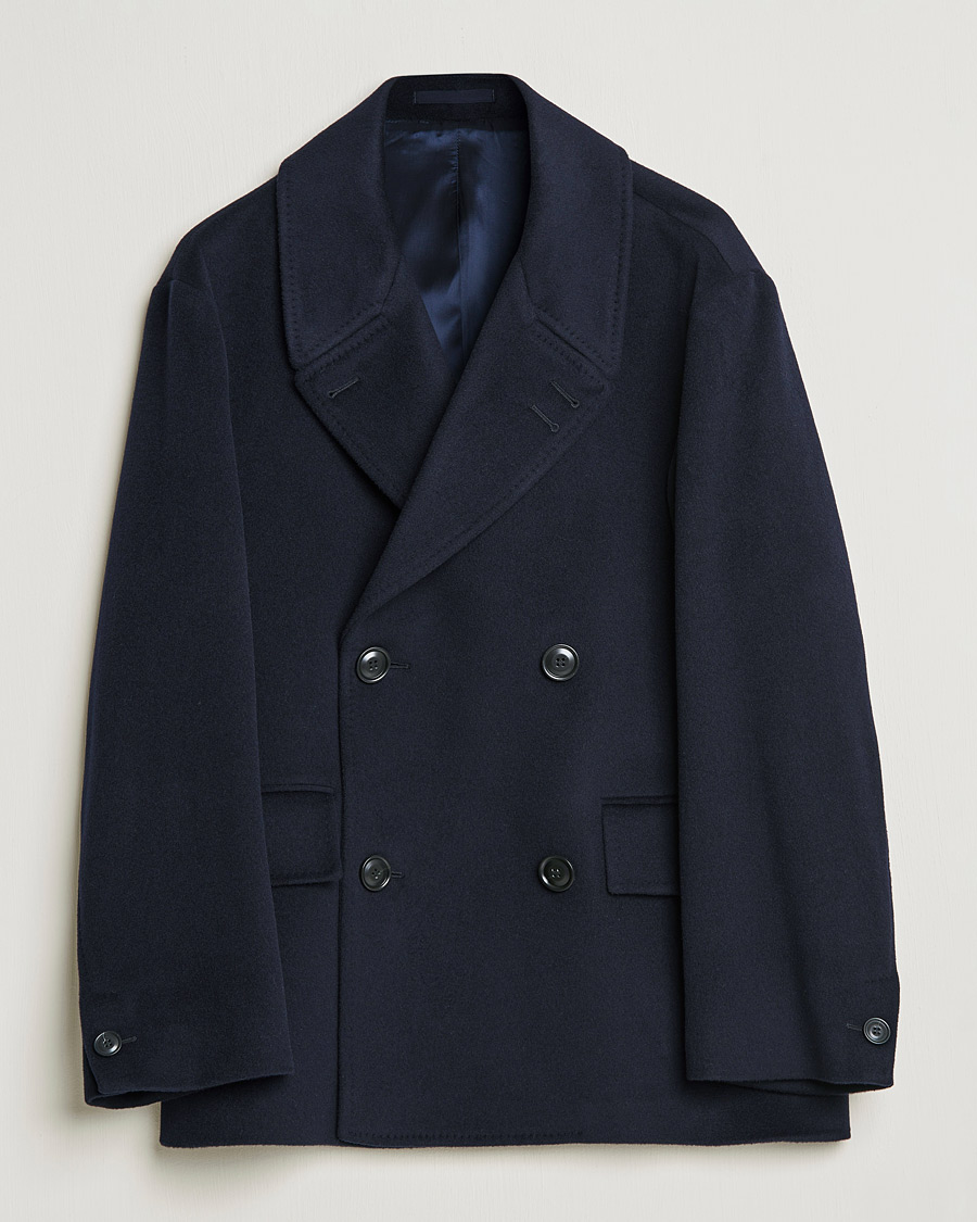 Heren | Jassen | Tiger of Sweden | Eerik Wool Peacoat Light Ink